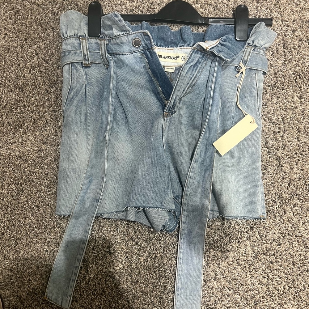 NWT BlankNYC paper bag shorts.